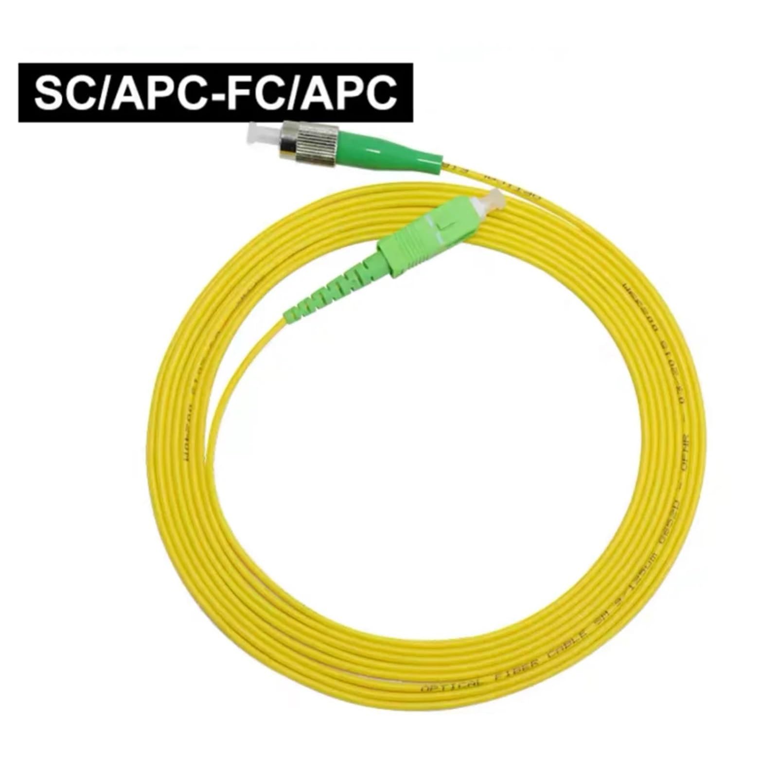 FCAPC-SCAPC cavalier de fibre optique 1-100m cordon de raccordement Simplex monomode 1m 2m 3m 5m 10m 20m 30m câble d'extension FTTH p-fibre optique(FCAPC-SCAPC 40m)