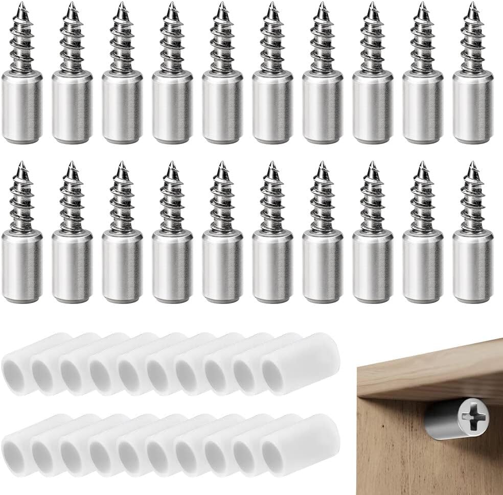 NAVESO 20 Pieces 7mm Shelf Support Stud Pegs, Furniture Shelve