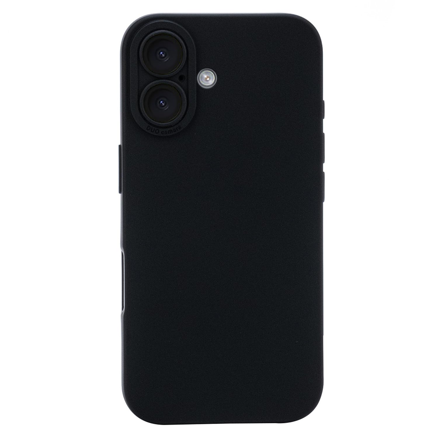 LOOKSEVEN for iPhone 16 Plus Case, Black Silicone TPU Rubber Back Cover Case Compatible for iPhone 16 Plus (6.7 inch)