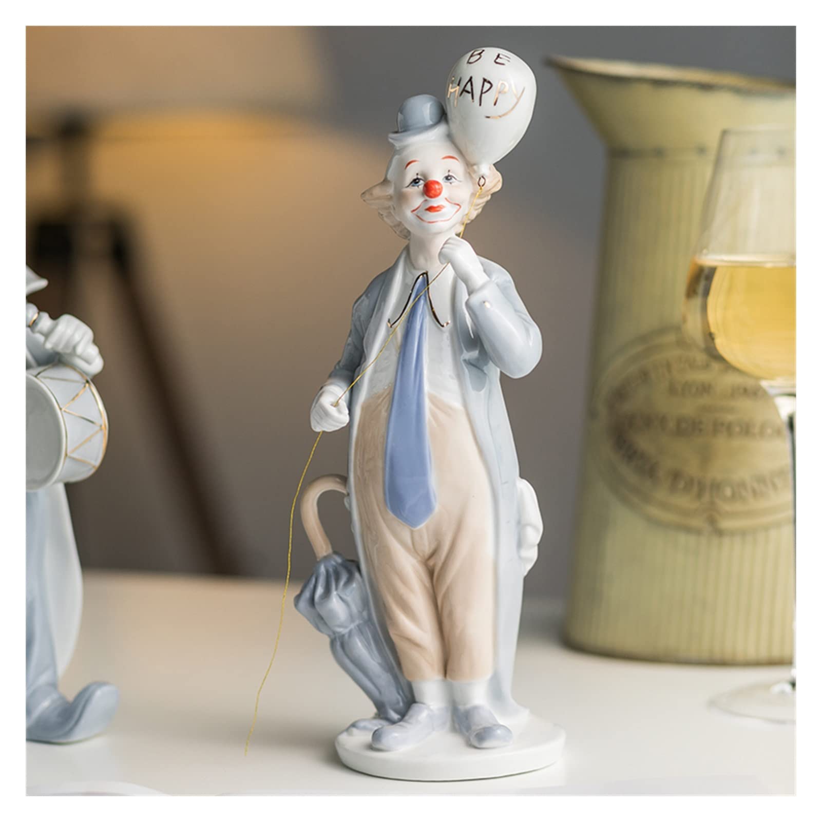 Amazon.co.jp: 家の装飾 レトロサーカスピエロ飾り面白いコメディ