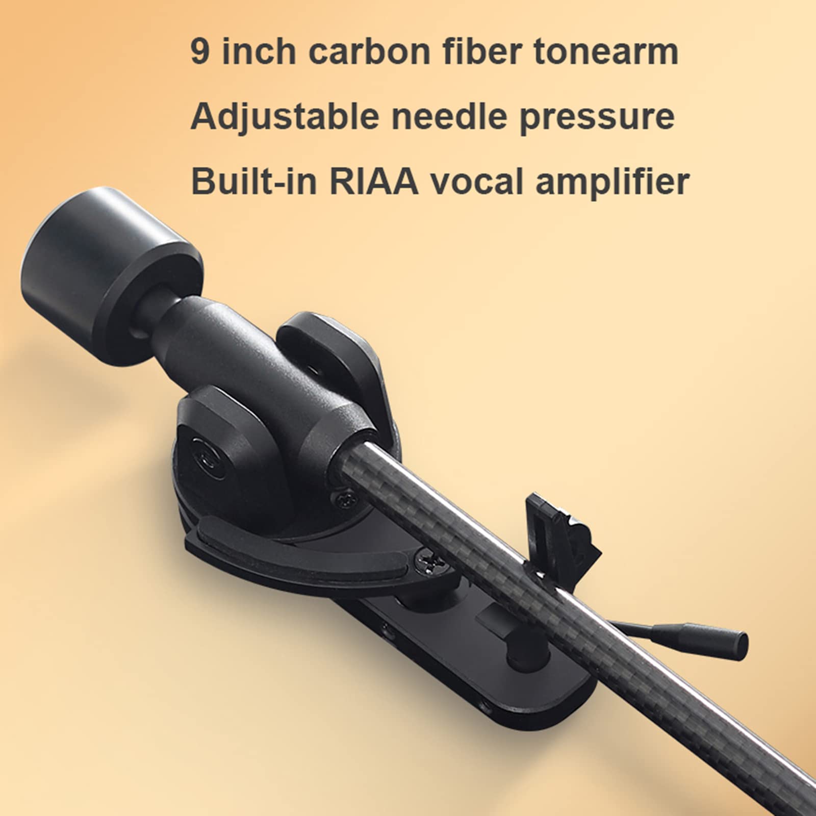 Pionowy zintegrowany odtwarzacz płyt winylowych, odtwarzacz audio 33/45 Bluetooth z podwójną prędkością, obsługa płyt 10" i 12", kolor brązowego drewna
