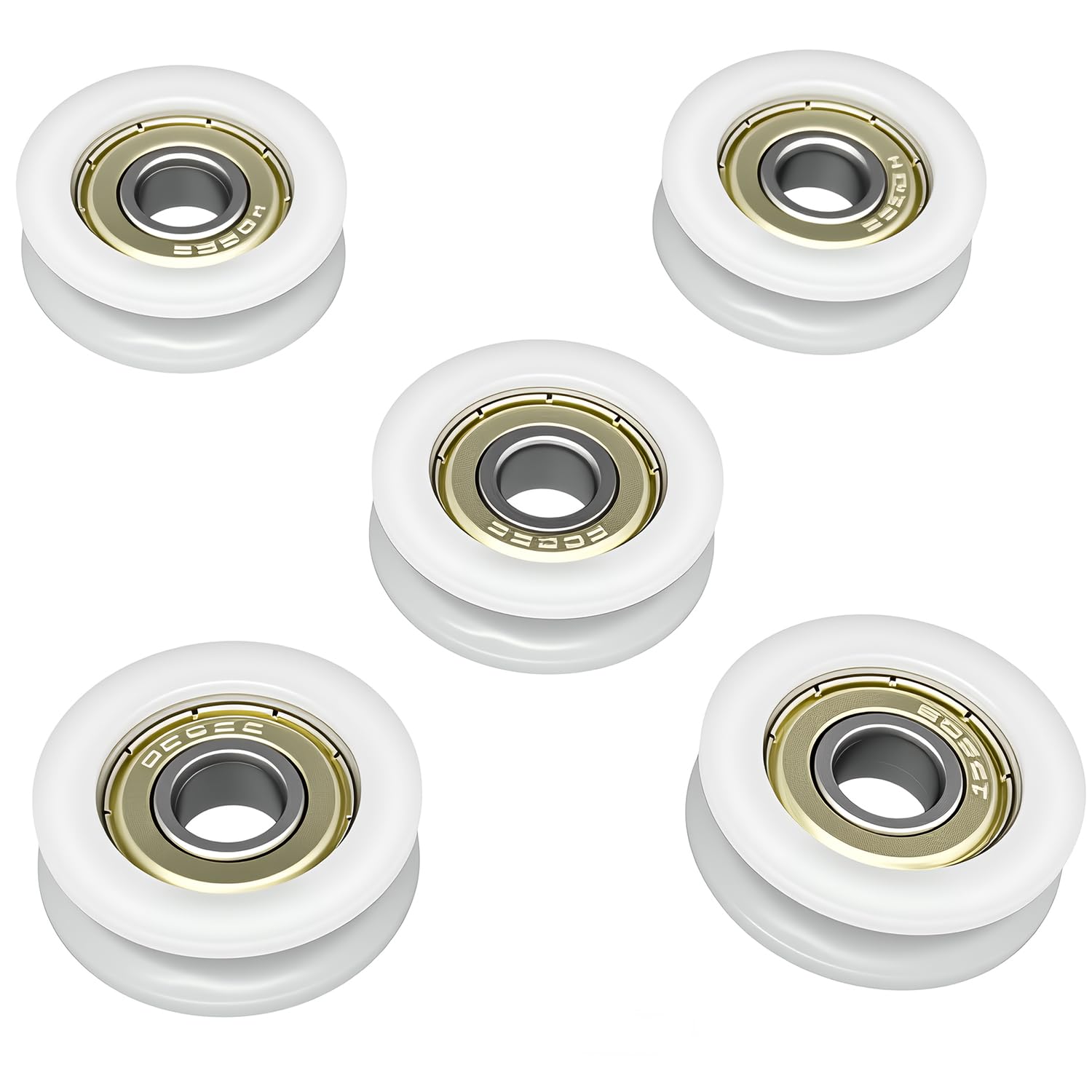 Sponsored Ad – Chiloskit Plastic Pulley Wheels Guide Rolling Bearing,5pcs 30mm U Groove Ball Bearing Guide Roller Pulley for Rope Door Window Gym Lifting,Load 100Kg,Double Shielde 608zz Bearing