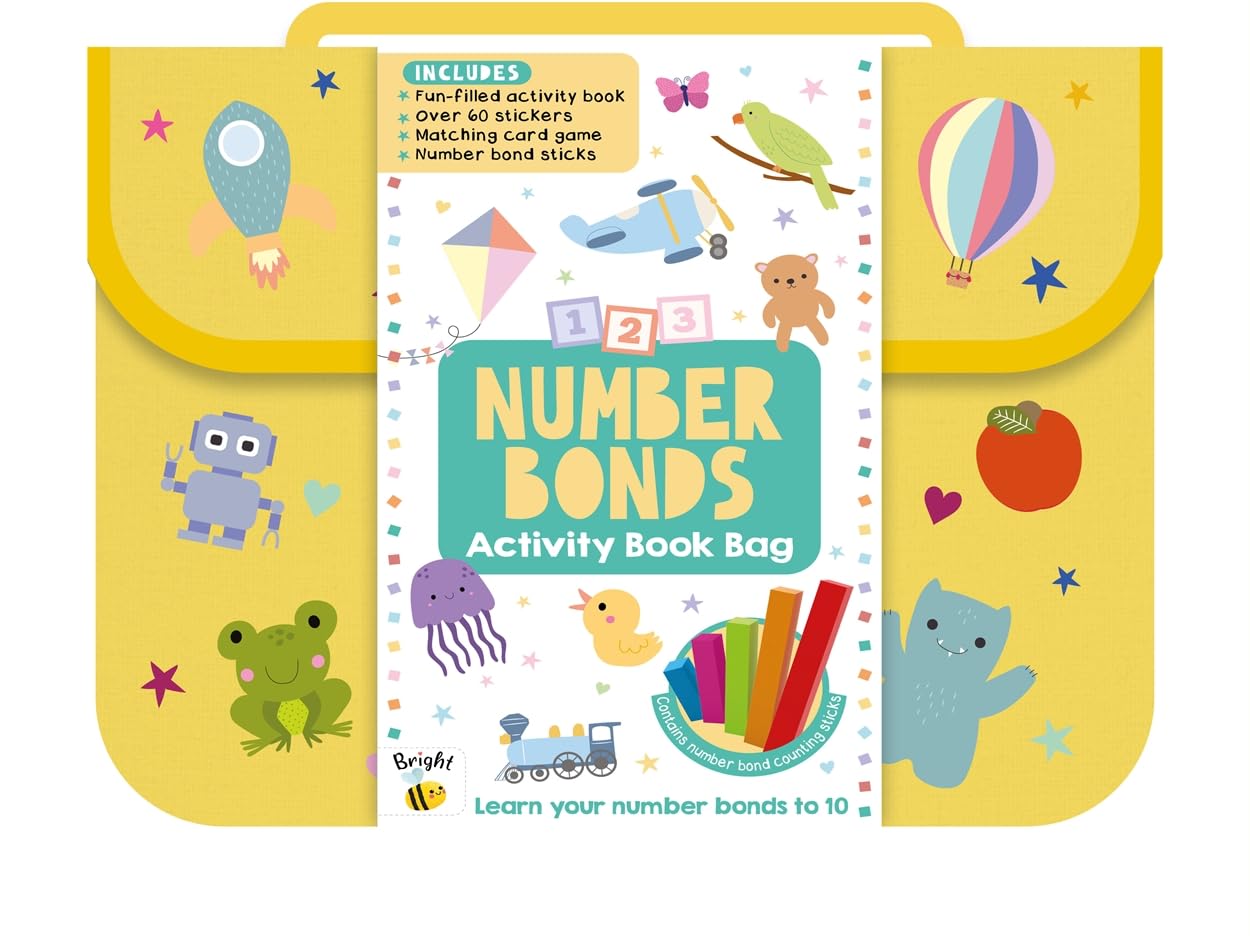 Bright Bee Number Bonds Activity Book Bag - 9781835440643