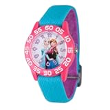 Frozen Watch Elsa and Anna for Kids 3-5 - Girls Frozen Watch with Purple Bezel - 3D Plastic Strap - Elsa & Anna Watches for Girls - Fun Toys Kids - 3-5 Years Old