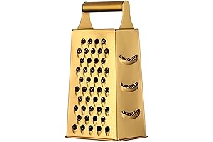 Large Gold Stainless Steel 4-Sided Grater Slicer