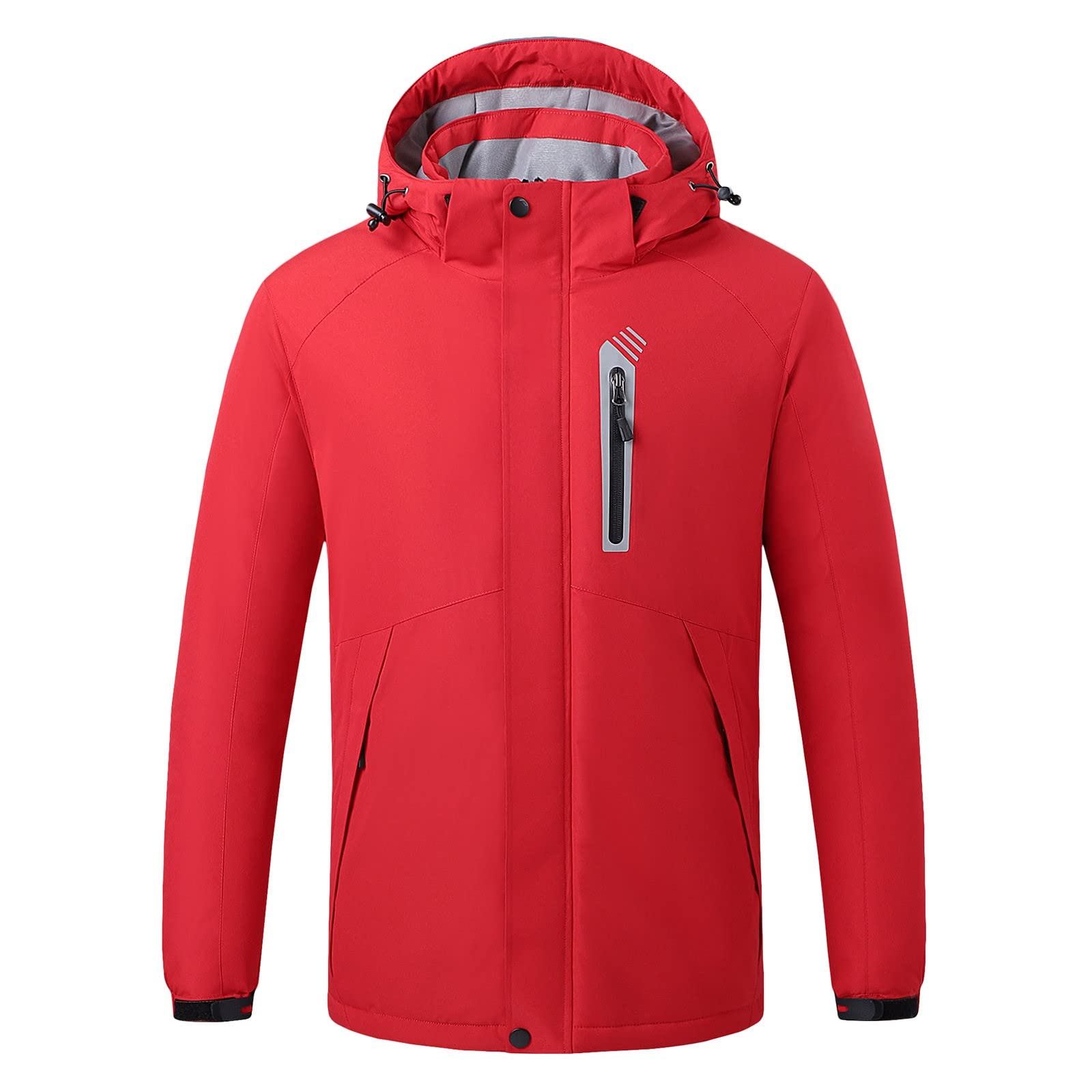 Giacca Uomo Invernale, Cappotti e Giacche Area Riscaldamento Cappello Uomo Velluto Escursionismo Ricarica Soild USB 8 Giacche riscaldanti Colore con Staccabile Antivento Cappotti e Giacche da Uomo
