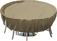Vista 20 de Fundas para muebles de patio, impermeables, resistentes a los rayos UV, resistentes a los rayos UV, para exteriores, mesa redonda y rectangular