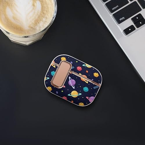Miniatura 7 de Headphone Cover Compatible with Airpods Pro 2 Case Galaxy Space Astronaut, Plastic, with Lock, Shockproof Protective
