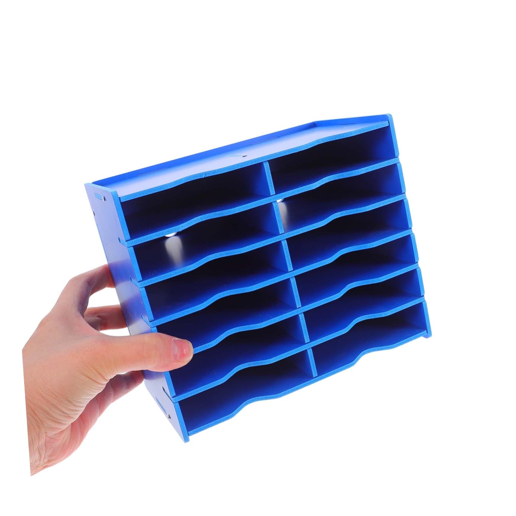 Organizzatore Telefono da Scrivania in Plastico Blu per Ufficio