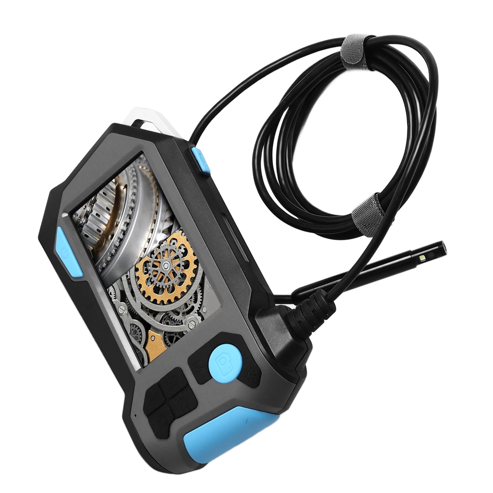 Telecamera per Ispezione Tubi con Rotazione di 720° e Doppia Lente da 8 Mm - Endoscopio Impermeabile IP68 con 4,5" S N