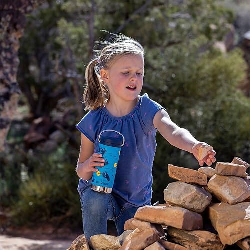 Miniatura 2 de Klean Kanteen TKWide Botella aislada Tapa giratoria, popote de acero Deportes y oficina Surfer, 12 onzas