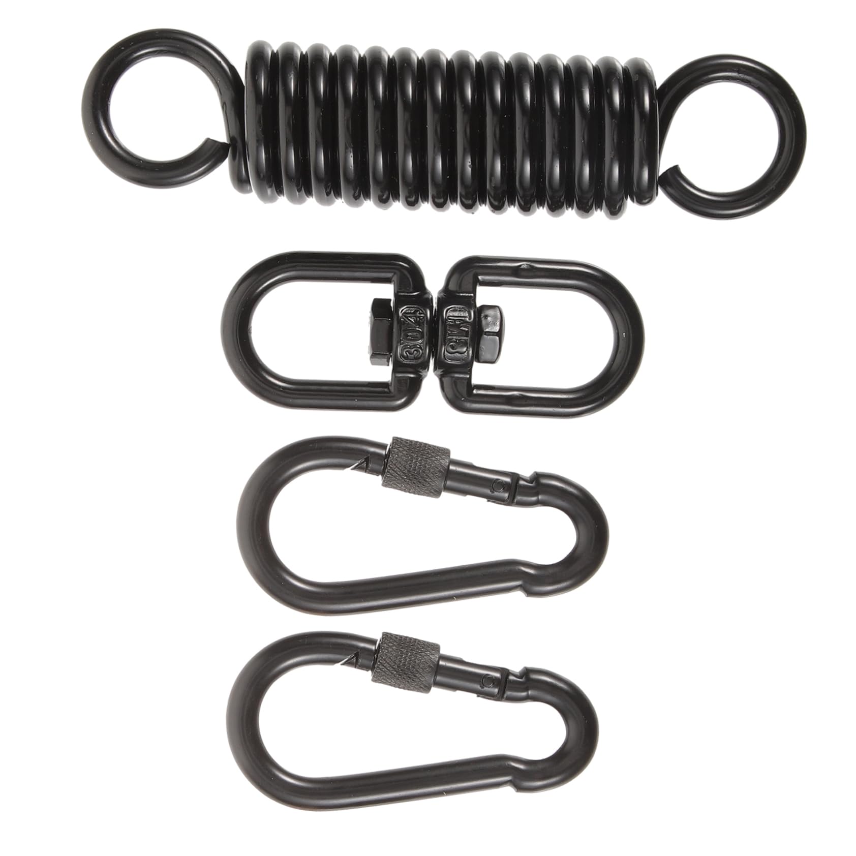 Kisangel Kit Ressorts pour Hamac Suspendu Ressort Renforcé pour Balançoire Outil De Suspension pour Terrasse Métal pour Fauteuil Suspendu Anneaux Fixation pour Chaise Hamac