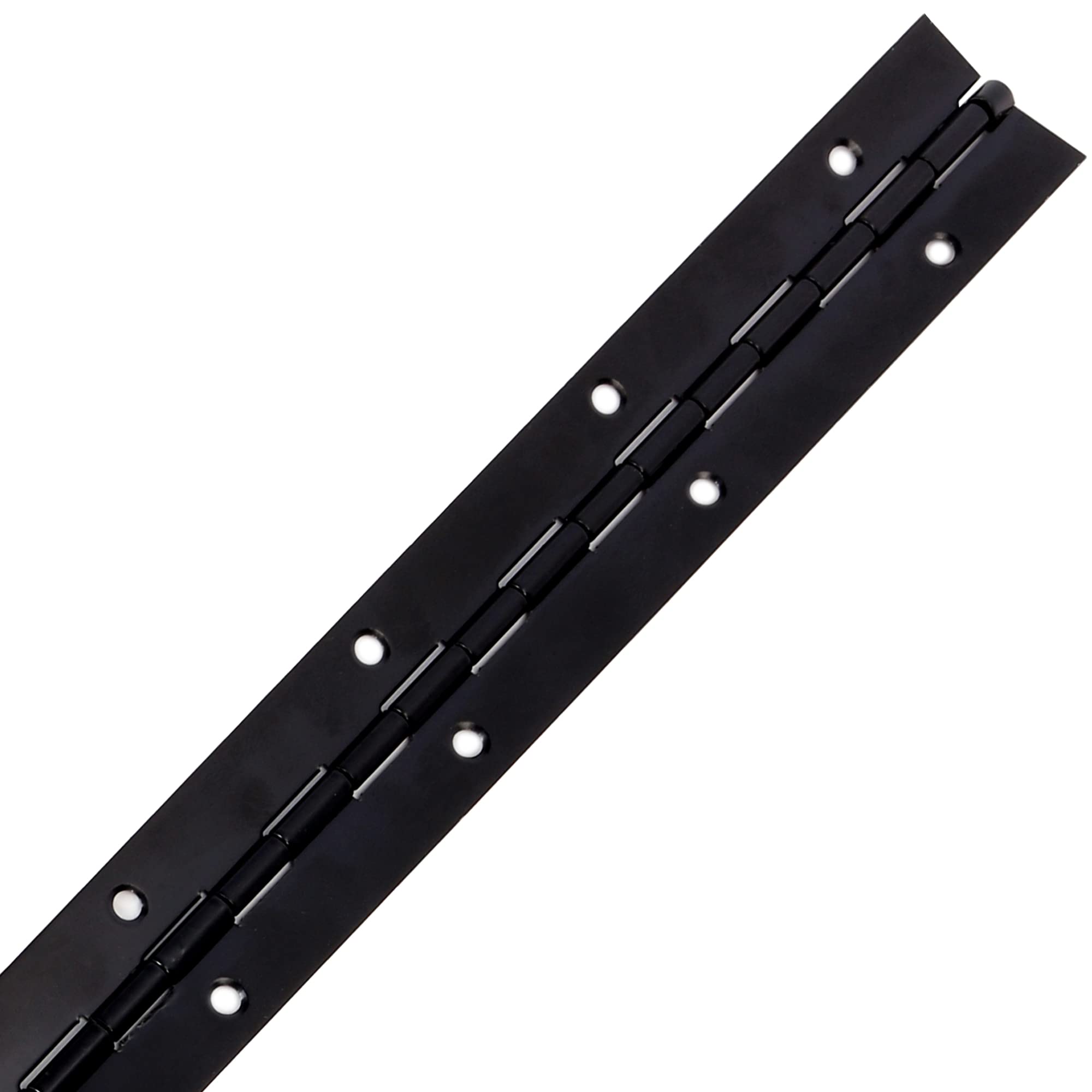 2Pack 18inch Black Continuous & Piano Hinges, 1.2" Open Width, 0.04