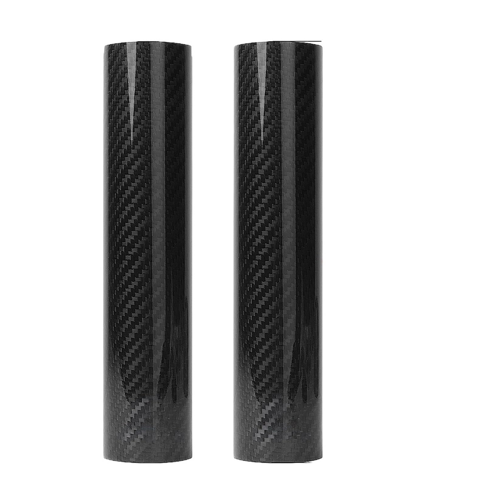 Fundas de Horquillas para Motos Ajuste para Kawasaki para Suzuki para Honda Motocross Fibra de Carbono Cubierta Protectora Horquilla Delantera(225MM)
