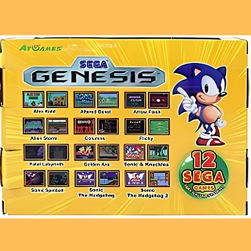 Enfogo Combo C586 - 400-in-1 SUP Game Console with Wired Controllers & Sega Genesis Game Player with Sonic 1&2 12 Built-in Games - Best Gift with 15 Years Warranty 4