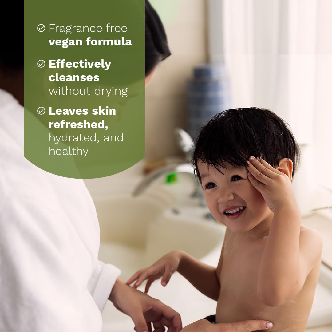 Mustela wegański organiczny żel czyszczący z oliwą z oliwek, aloesem i gliceryną, ciało i włosy, niemowlę, cała rodzina - delikatne czyszczenie bez suszenia, 99% składników pochodzenia naturalnego