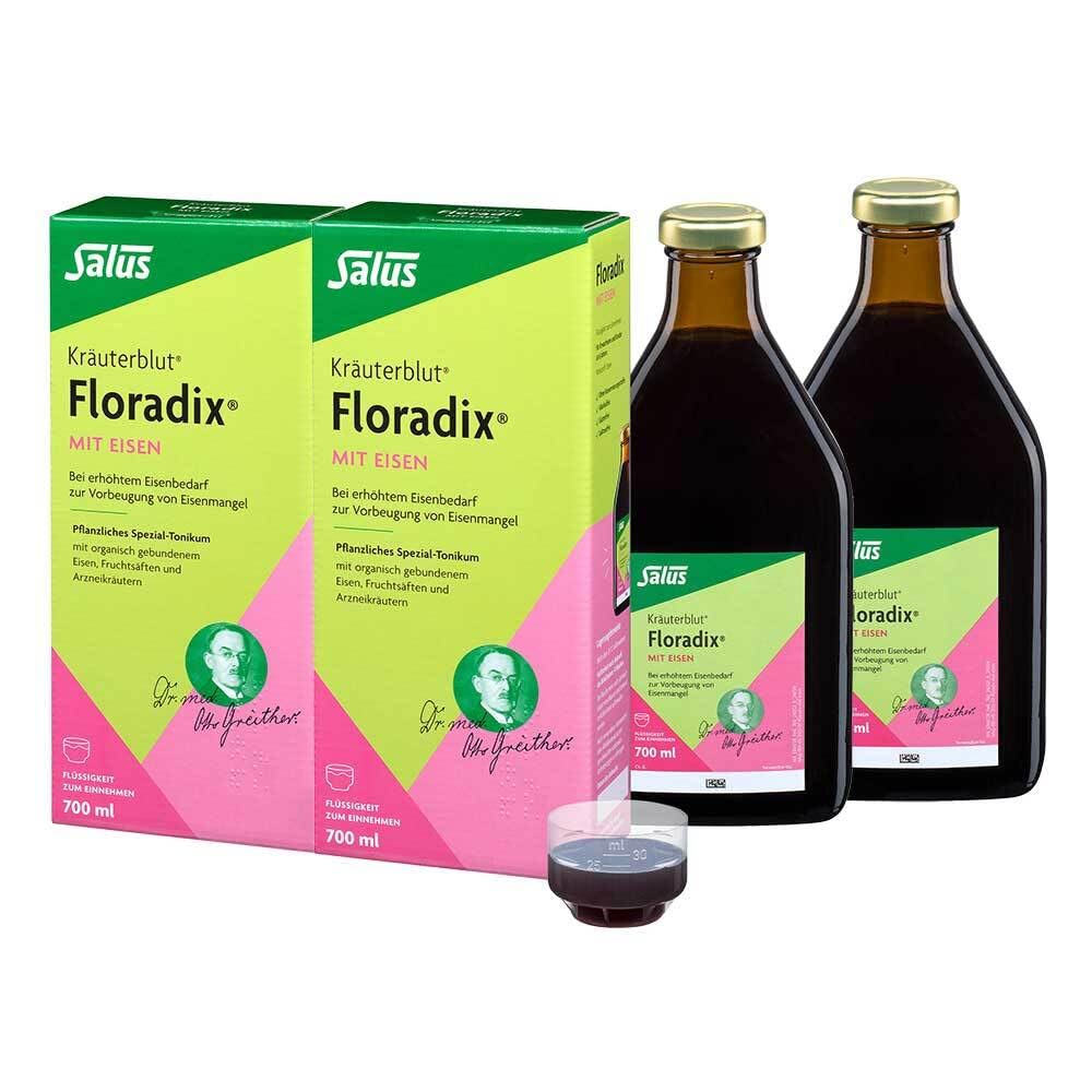 FLORADIX mit Eisen Lösung zum Einnehmen 2x700 ml