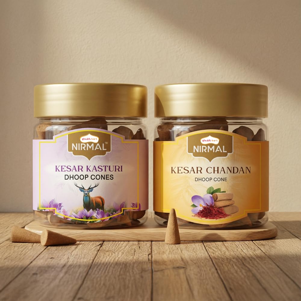 Shubhkart Nirmal Kesar Chandan & Kesar Kasturi Bambooless Dhoop
