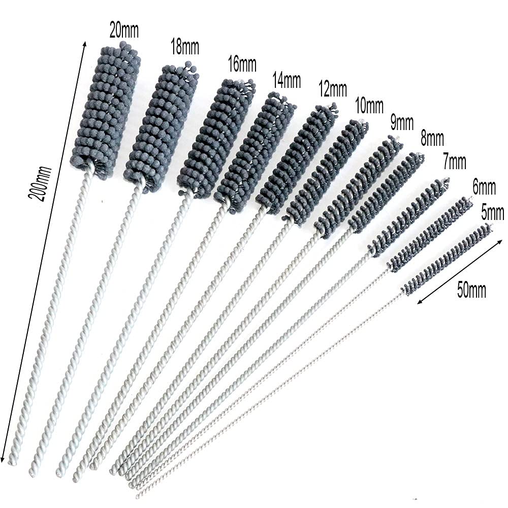 1 Stück Schleifkugel-Entgratbürsten-Schleifkopf-Rohr Polierbürste Rohrbürste (Grit : 6mm)