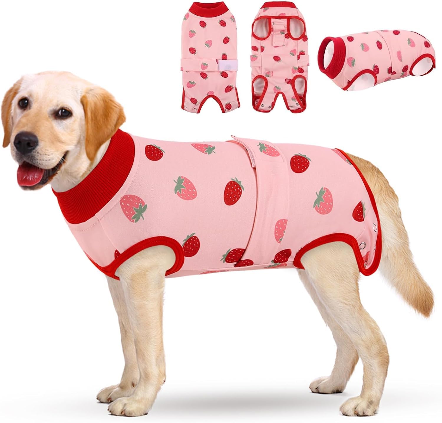 KOESON Lightweight &amp; Soft Surgery Recovery Suit for Large Dogs Female Male