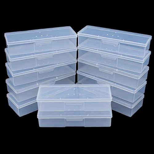 Lokyango Caja de herramientas de manicura transparente, caja de almacenamiento personal para uñas, caja de almacenamiento para organizar, caja de