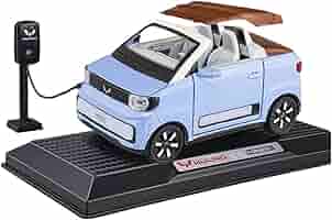 1:24 WULING ミニEVコンバーチブル 合金モデルカー ダイキャストカー 金属鋳造 サウンド＆ライト車両玩具