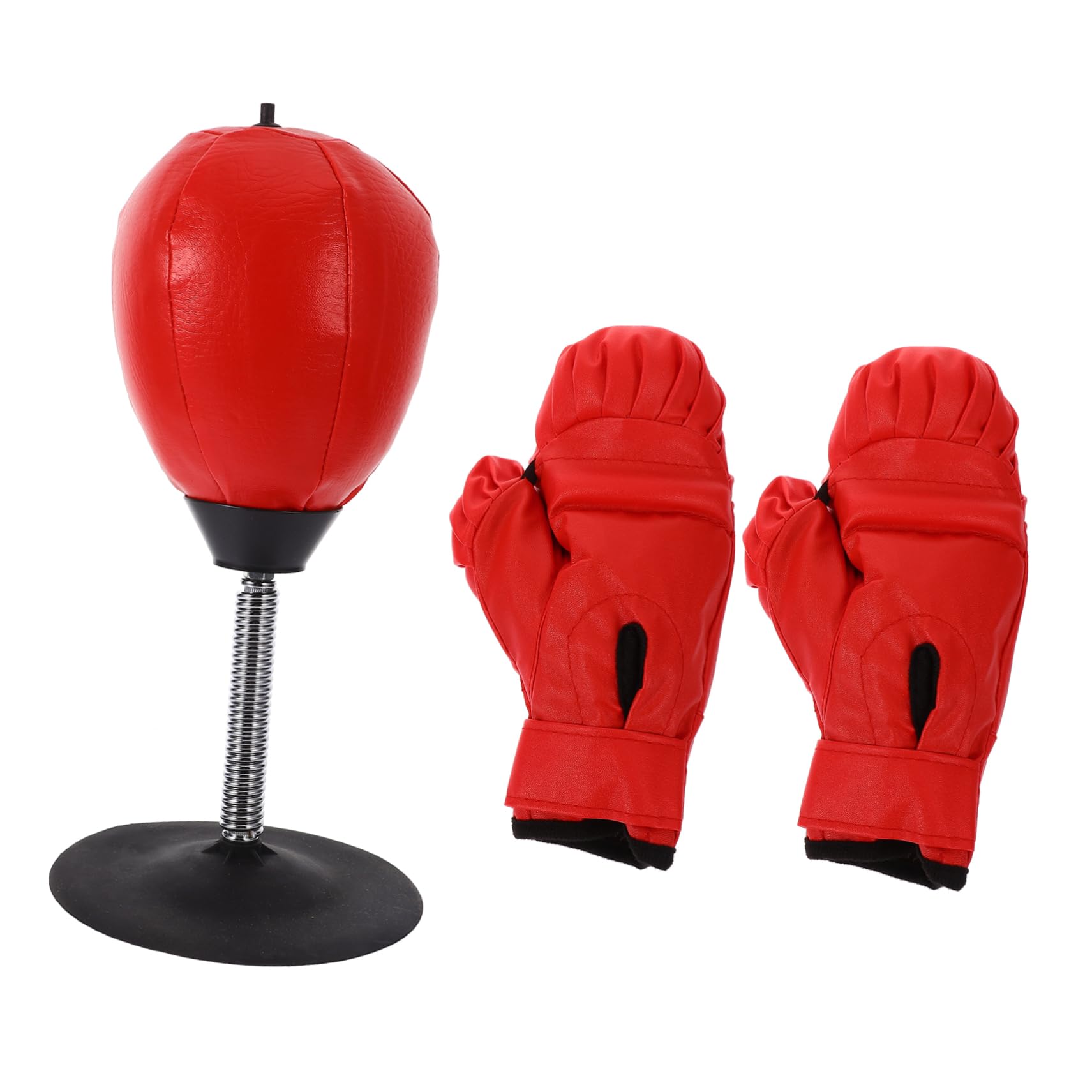 KONTONTY Inflatable Boxing Training Ball Reflex Ball for Hand-Eye Coordination Compact Exercise Tool