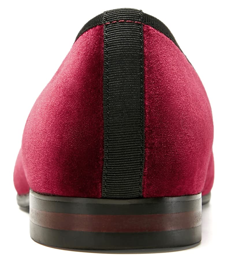 Journey West Men's Velvet Loafers Embroidery Slip-On Loafers Tuxedo Dress Shoes Smoking Slippers for Men3