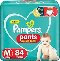 Fralda Pampers Pants Ajuste Total M - 84 fraldas