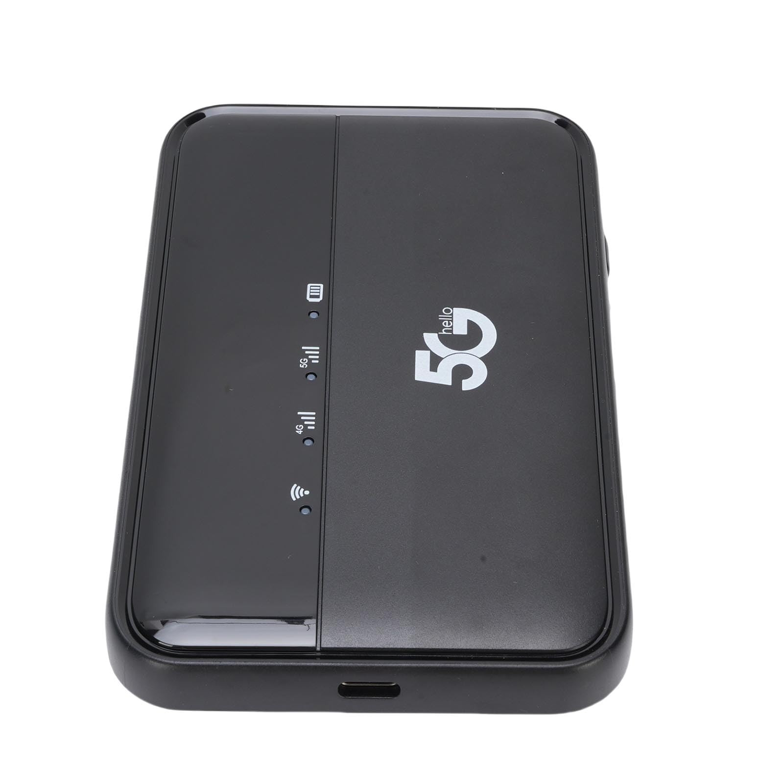 Zunate Tragbarer 5G-Hochgeschwindigkeits-WiFi6-Reise-Hotspot-Router für 32 Geräte mit 10000-mAh-, Schwarz, für Reisende und Geschäftsleute