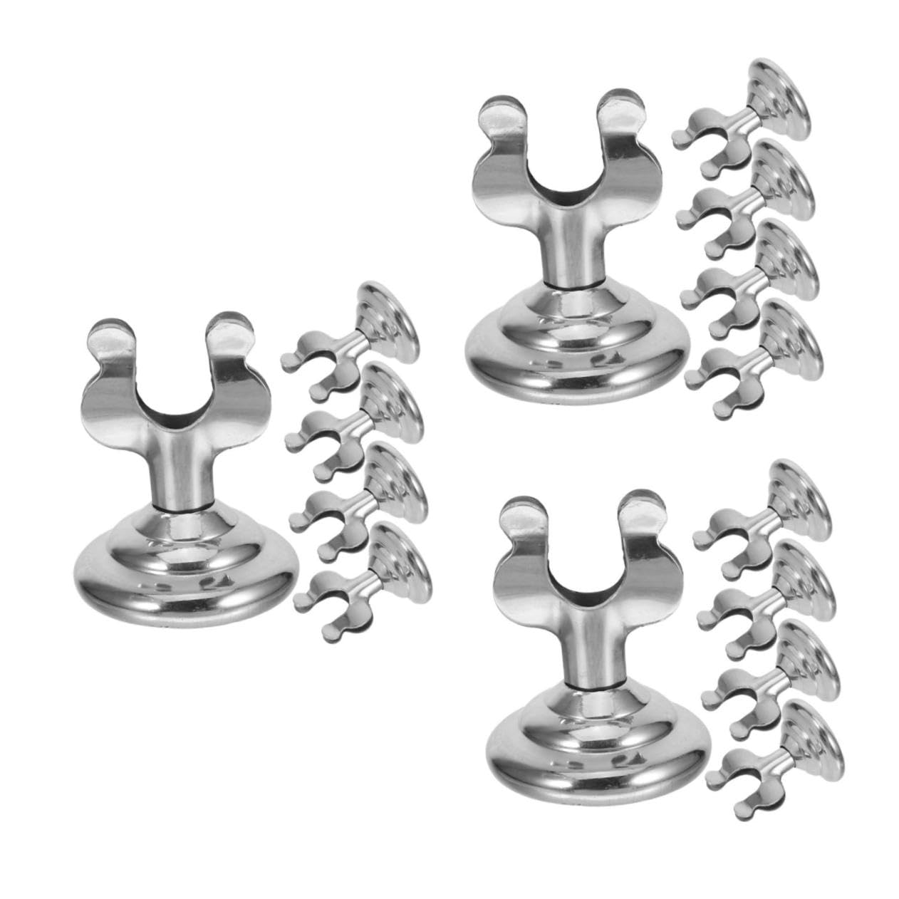 ARTIBETTER 3 Series Soporte De Menú Inoxidable Titular De Mesa Portátil Para Tarjetas Y Menús Para Restaurantes Bodas Y Fiestas 5 Piezas X 3