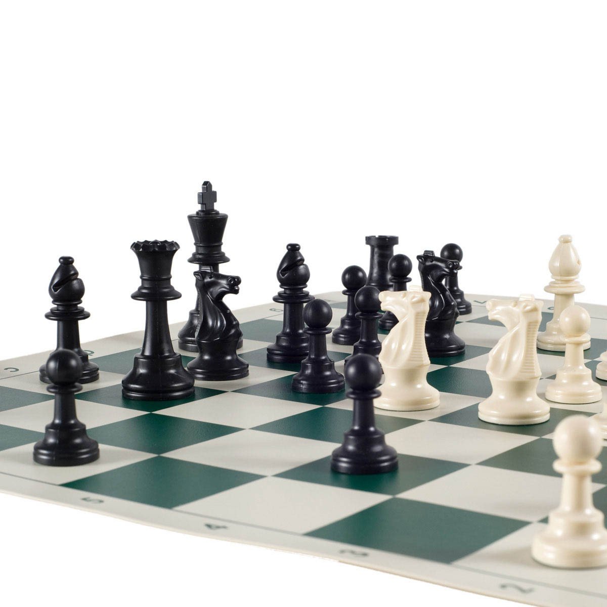 Wholesale Chess Heavy Tournament Triple Weighted Pieces and Board - Forest Green product thumbnail 3