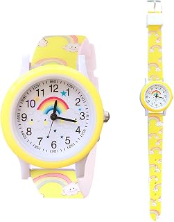 Reloj para niños, relojes para niñas, relojes para niños, reloj de juguete de dibujos animados 3D, correa de silicona, regalos de cumpleaños para niñas y niños de 2 a 12 años