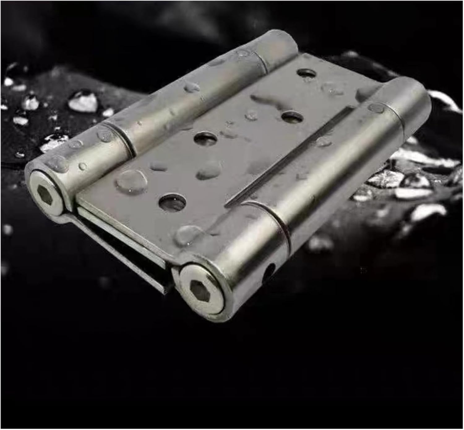 Yatuopng Onecolor Heavy Folding Hinge,2Pcs New Featured 3" 4" 5" 6" Black Metal Reliable Efficacy Double Action Spring Hinges(,5")