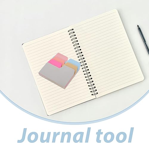 Miniatura 9 de NUOBESTY 1 paquete de 90 unidades de notas adhesivas divisoras de 6 colores, notas de índice, escritos y reposicionables, toma notas y páginas de