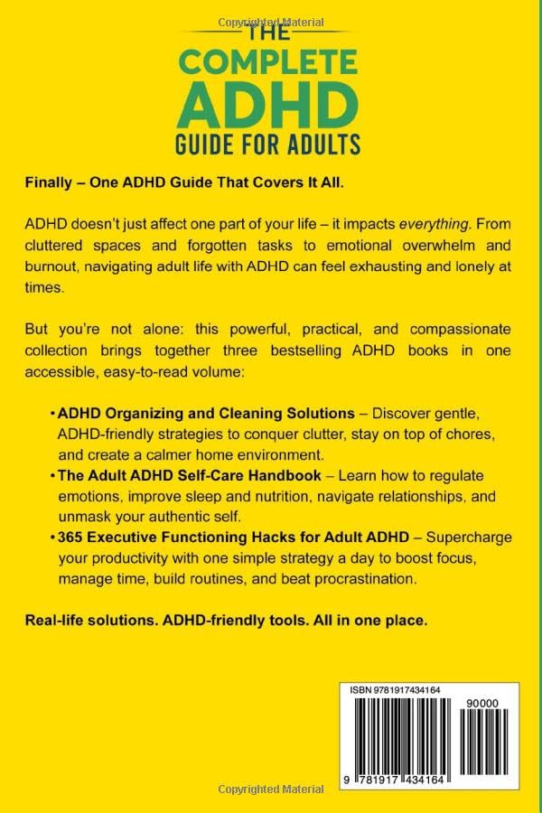 The Complete ADHD Guide for Adults 3-in-1 Collection: ADHD-Friendly Strategies for Executive Functioning, Decluttering and Self-Care to Improve ... Stress (The ADHD Success Toolkit for Adults) - Image 2