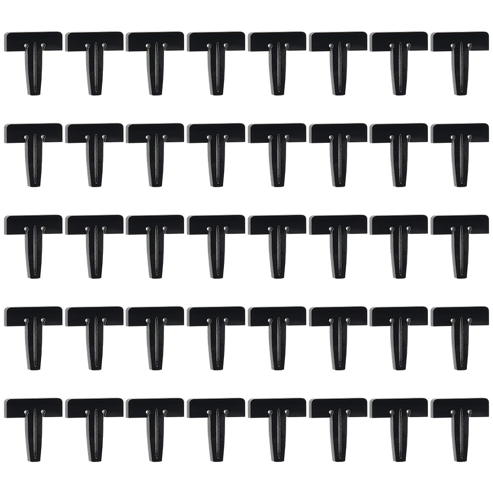 BENECREAT 40Pcs Acrylic Honeycomb Dowel Pins, Laser Cutting Pins, Black, 22mm x 24.5mm, 0.86 Inch