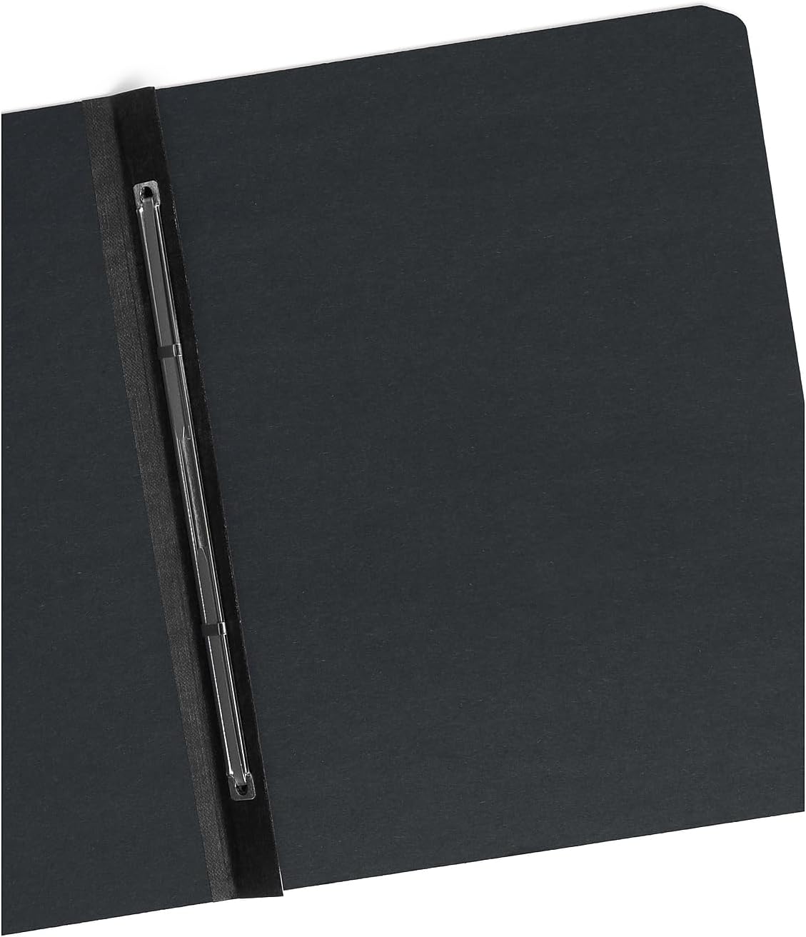 Smead Pressboard Report Cover, Metal Prong Side Fastener with Compressor, 3" Capacity, Letter Size, Black, 25 per Box (81151)