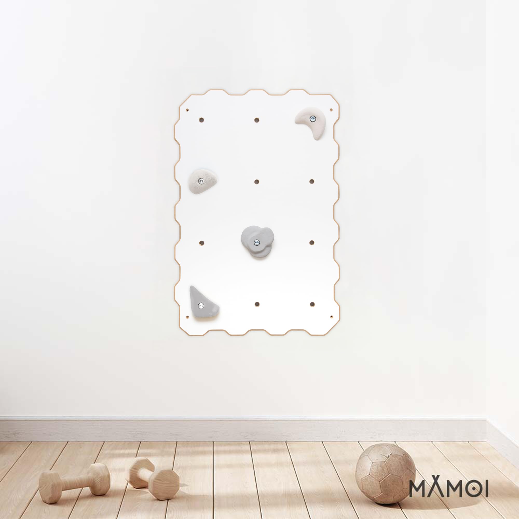 MAMOI® Parete da Arrampicata per Bambini, Palestra da Interno, Attrezzatura con o Senza Prese, Spalliera Svedese per Uso Domestico