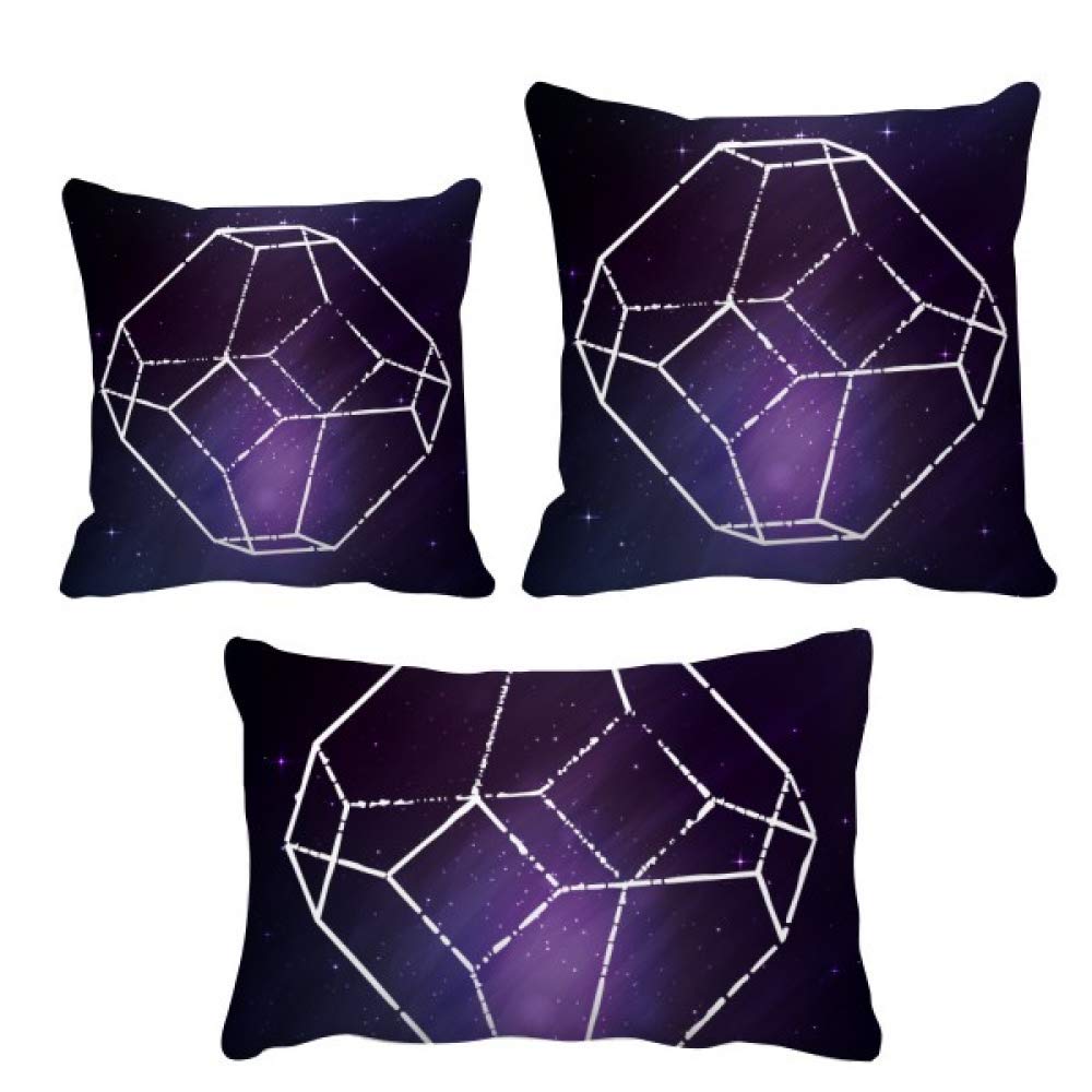 Housse de coussin ciel étoilé au toucher doux pour salon cosy