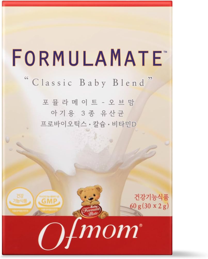 ベイビーメイト Amazon | [ofmom Official] フォーミュラメイト30包(1ヶ月分) 赤ちゃん乳酸菌  ㅣプロバイオティクスㅣ腸内バランスㅣカルシウム lビタミンDㅣ無添加物lFDA登録ㅣ特許乳酸菌 (30sticks) | OFMOM | 乳酸菌