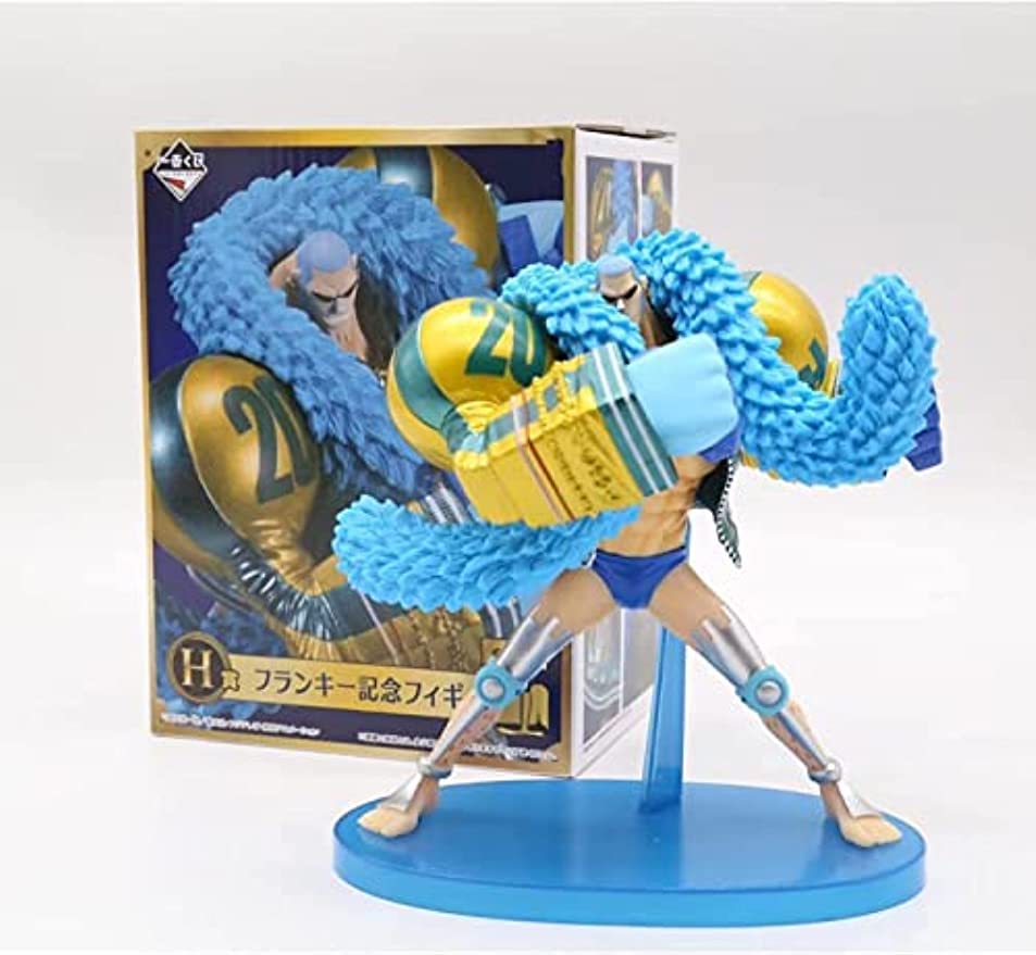 Amazon.co.jp: ワンピース大賞20周年ブルーフランキーアニメ彫刻pvc
