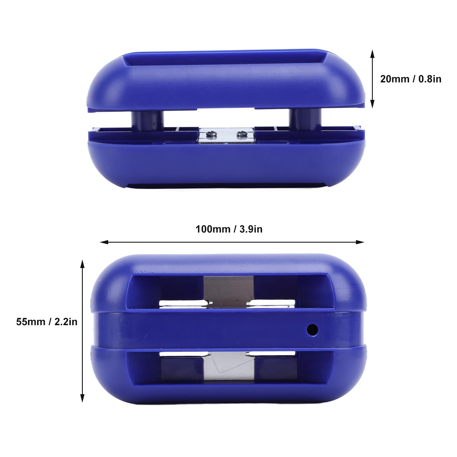 Tape Cutter, Carbon Steel Blades, Trimming Carpenter's Fittings, Pneumatic Quad Trimmer Woodworking (Blue)