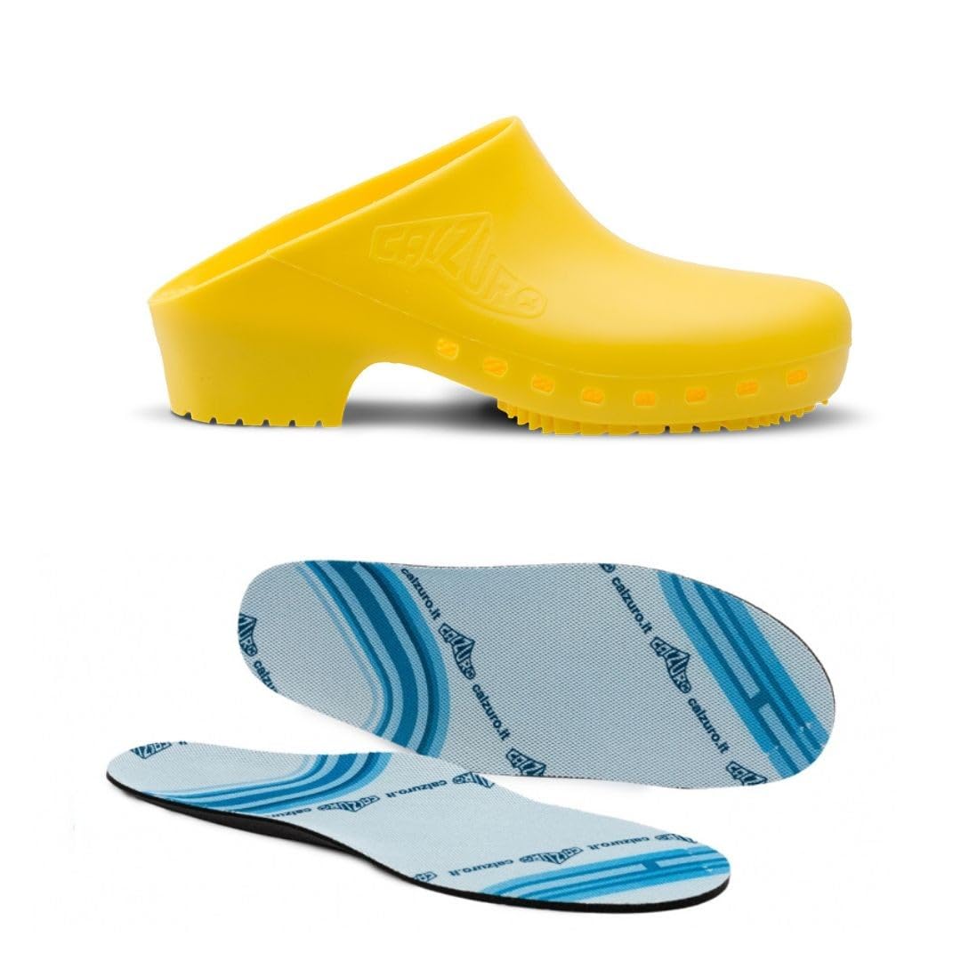 Zuecos sanitarios calzado Classic S sin agujeros con plantilla profesional CE