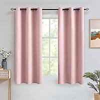 Vista 14 de MIULEE Cortinas opacas para dormitorio o sala de estar, juego de 2 paneles de cortina para ventana con aislamiento térmico y bloqueo de luz