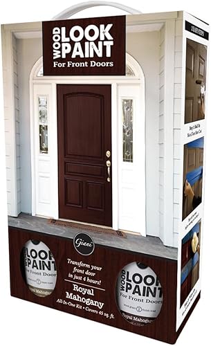 Miniatura 8 de Giani Kit de pintura de aspecto de madera para puertas delanteras e interiores (roble miel)