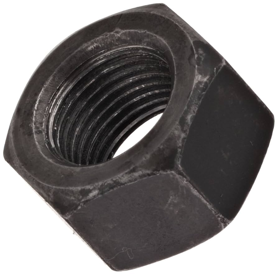 Steel Hex Nut, Plain Finish, Grade 8, 1
