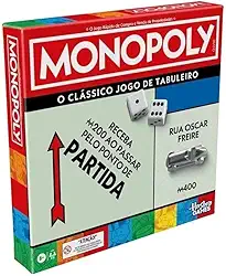 Monopoly Jogo de tabuleiro para a família, jogos de estratégia, 2 a 6 jogadores, jogos para crianças