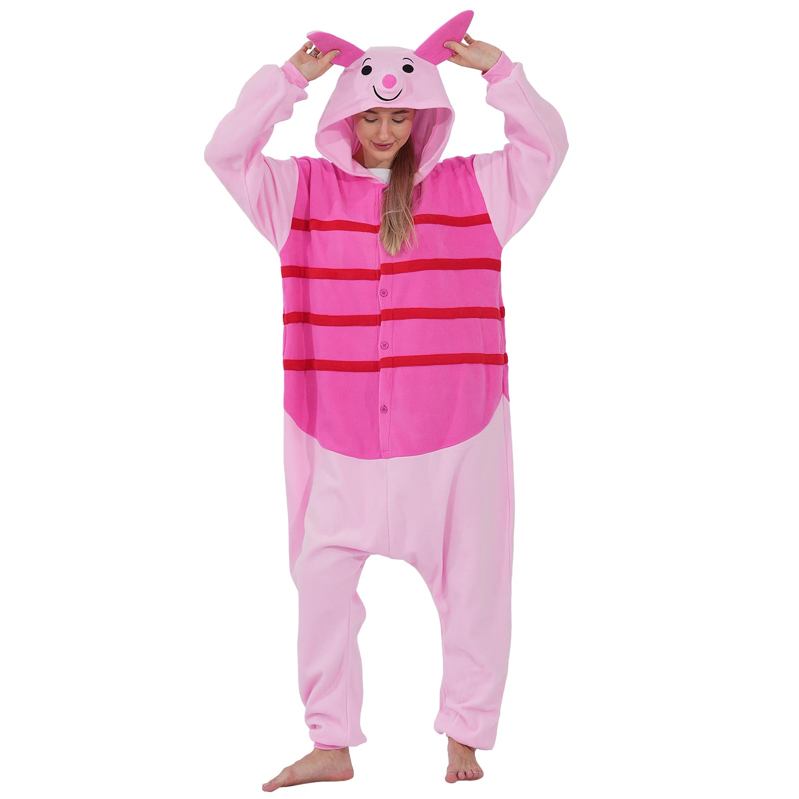 ressber Unisex Adult Onesie Pajamas Animal One Piece Halloween Costume Christmas Sleepwear Jumpsuit