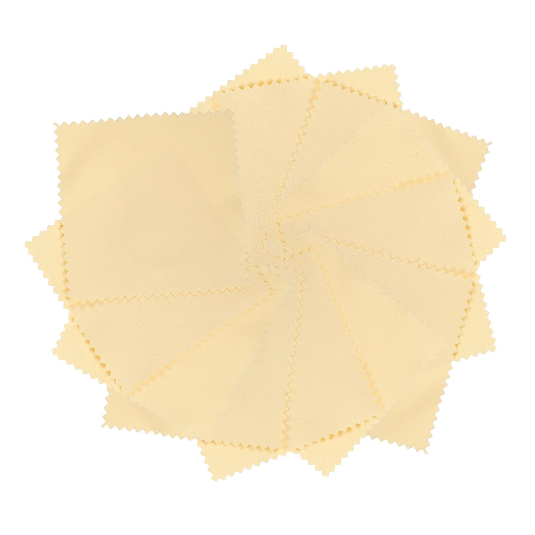 VILLCASE 150pezzi Panno per Pulizia Gioielli Panno Lucidante per Salvi Microfibra per e Manutenzione di Bijoux Facile da Usare e Portatile